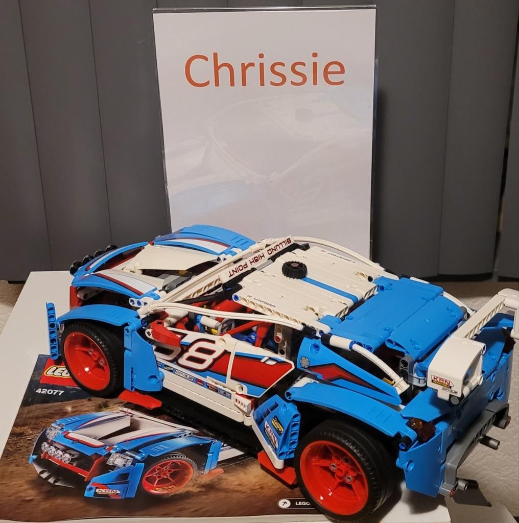 Lego Technic 42077 Rally Auto, Ophalen, Zo goed als nieuw, Complete set, Lego
