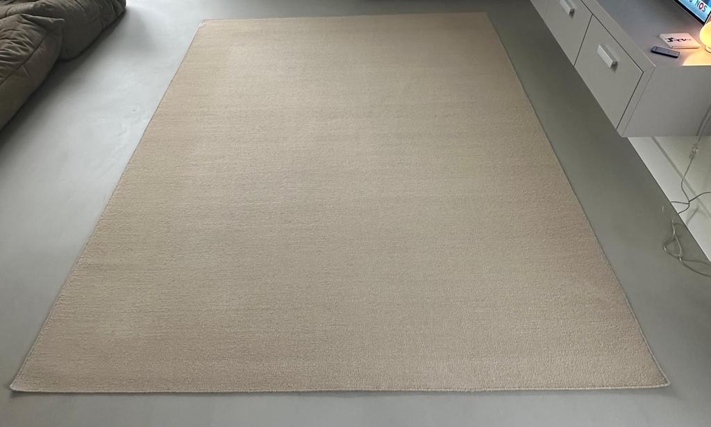 Kvadrat Vintage Plain Vloerkleed 210x280cm, Huis en Inrichting, Stoffering | Tapijten en Kleden, Ophalen, Beige, 200 cm of meer