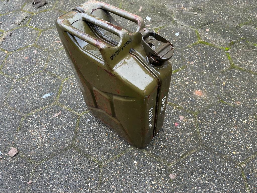 Vintage  Leger  Diesel Jerrycan - 20L, Gebruikt, Ophalen of Verzenden, Nb, Nb