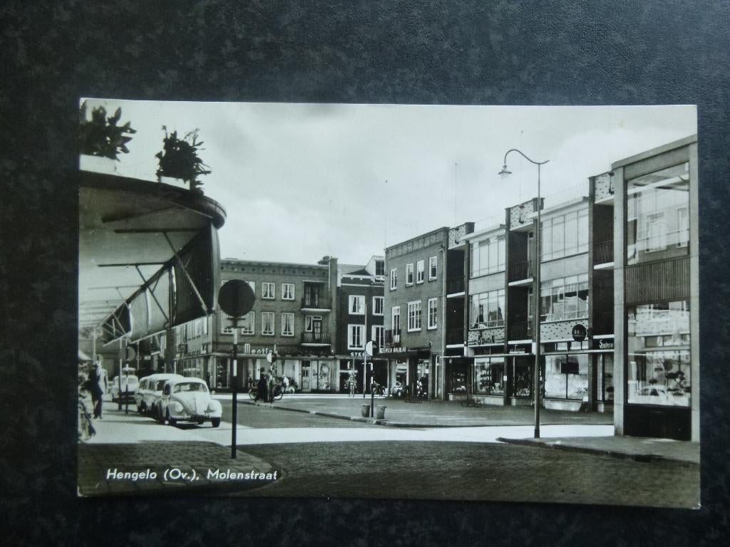 HENGELO Ov Molenstraat Mentink Steen VW kever 1960, Ophalen of Verzenden, 1960 tot 1980, Overijssel