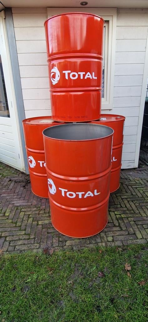 Stookton olievat oliedrum open / dicht 200 liter, Ophalen