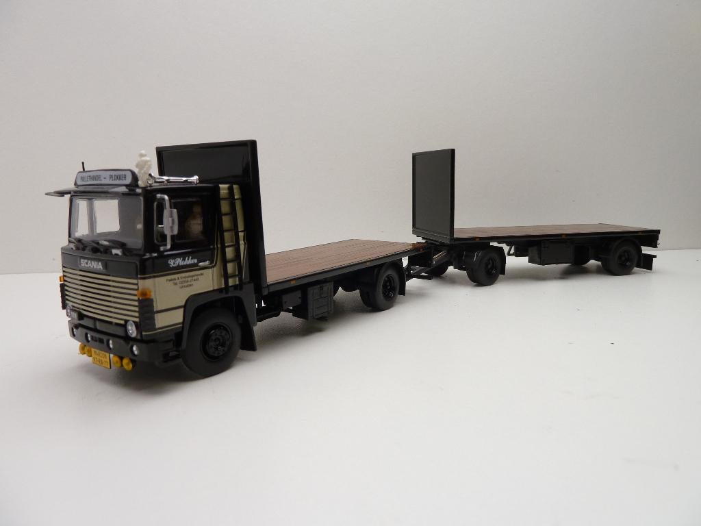 Scania 111 '' Plokker Pallets ''  Tekno, Ophalen of Verzenden, Nieuw, Bus of Vrachtwagen, Tekno