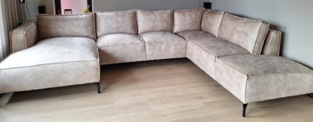 stijlvolle U - Bank Robin incl 5 Jaar just enjoy, Ophalen of Verzenden, Nieuw, Metaal