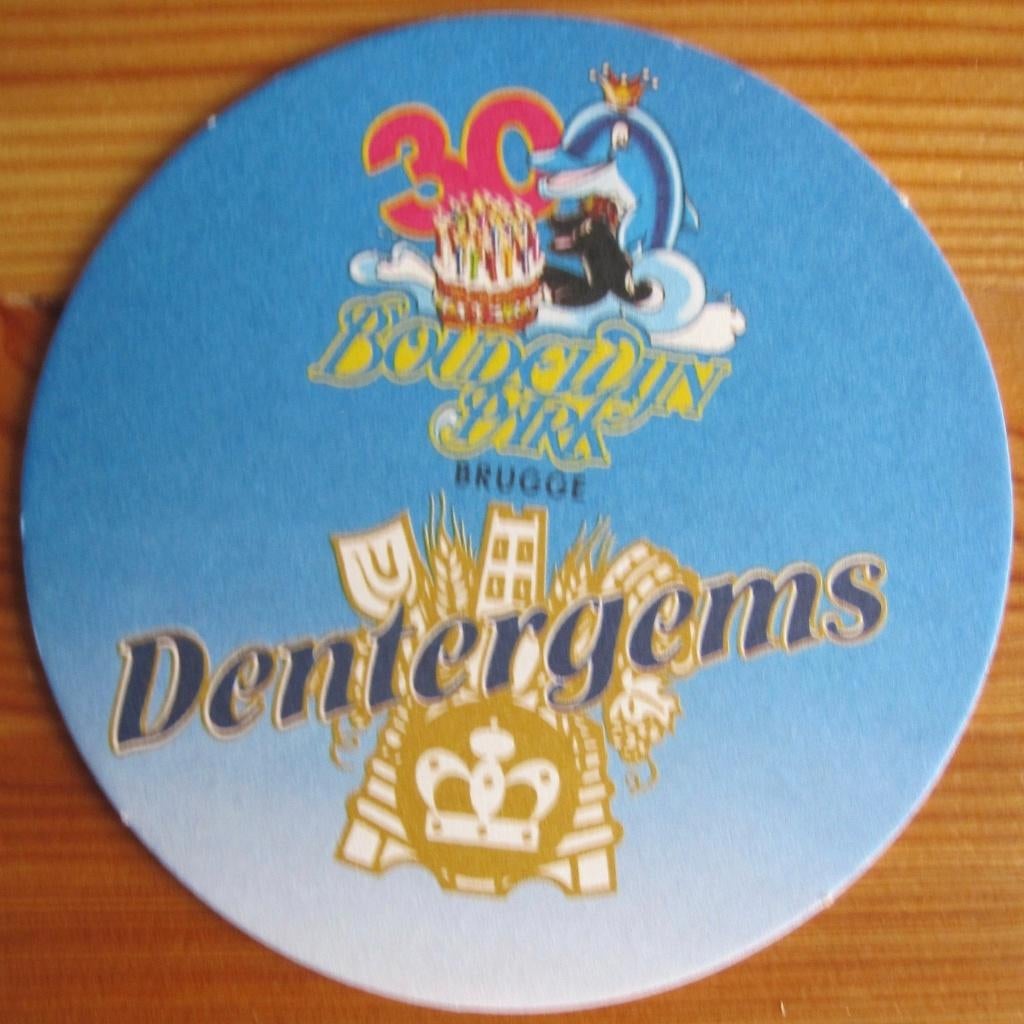 bierviltje van Dentergems - Boudewijkpark Brugge, Ophalen of Verzenden, Zo goed als nieuw, Viltje(s), Overige merken