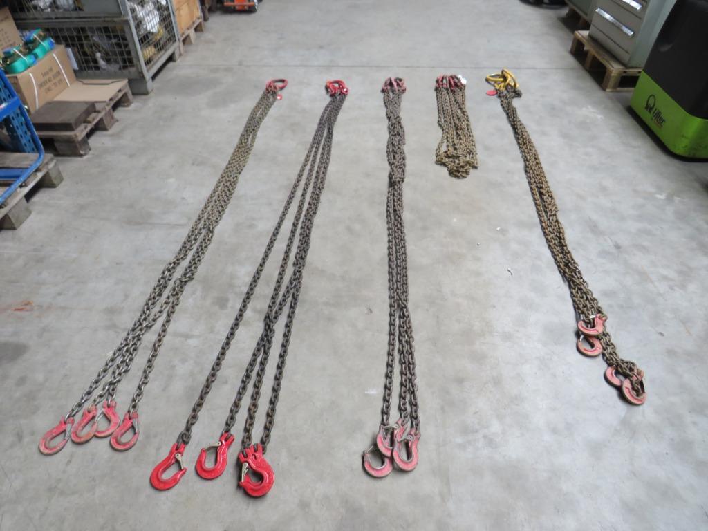hijsketting hijskettingen 4-sprong viersprong 3000kg, Ophalen, Gebruikt, Geenmerk.eu, Handmatig