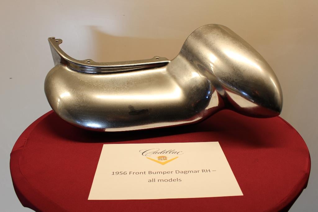 1956 Cadillac chrome bumper, nieuw verchroomd, dagmar RH, Ophalen, Voor, Gereviseerd, Cadillac