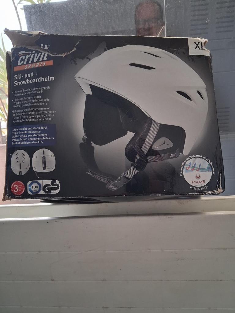 Skihelm wit maat XL, Sport en Fitness, Skiën en Langlaufen, Overige typen, Nieuw, Minder dan 100 cm, Ophalen