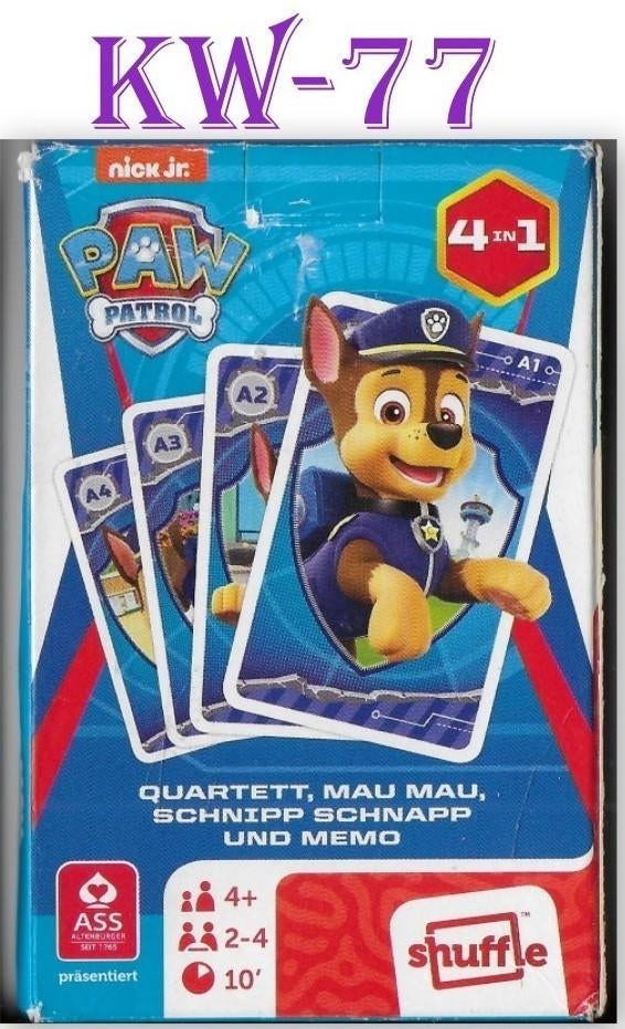 KW77 - Het Paw Patrol Kwartet spel, Verzamelen, Ophalen of Verzenden, Zo goed als nieuw, Kwartet(ten)