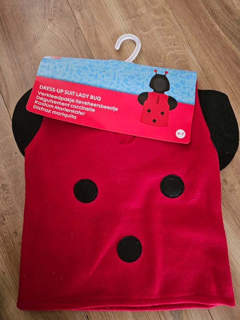 Verkleedpak lieveheersbeestje maat 3-5 jaar, nieuw, Ophalen of Verzenden, Nieuw