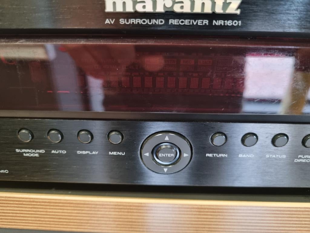 Marantz NR1601 receiver in Nieuwstaat!, Audio, Tv en Foto, Versterkers en Receivers, //, Zo goed als nieuw, 60 tot 120 watt, //