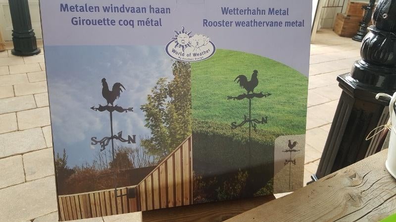 Windwijzer windhaan windvaan ijzer zwart, Ophalen of Verzenden, Nieuw