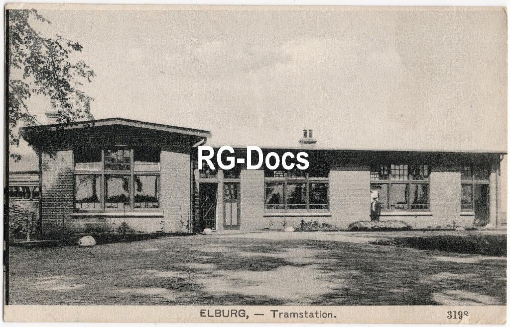 Ansichtkaart - Briefkaart Tramstation Elburg - ca. 1915, Ophalen of Verzenden, Voor 1920, Ongelopen, Gelderland