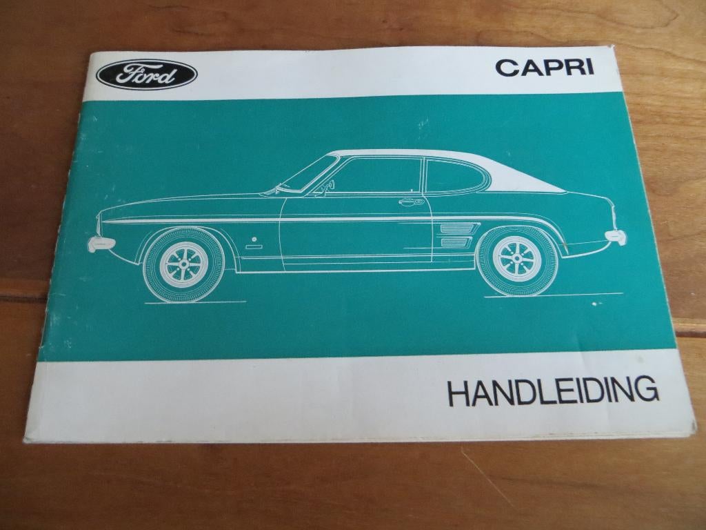 Instructieboek Ford Capri 1300 t/m Capri 2600 GT 1971, Ophalen of Verzenden
