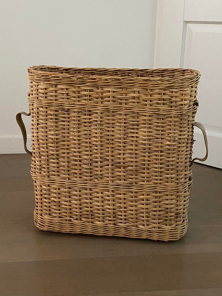 Rieten paraplubak/munitiemand, Huis en Inrichting, Woonaccessoires | Schalen en Manden, Ophalen, Zo goed als nieuw, Rond, Riet