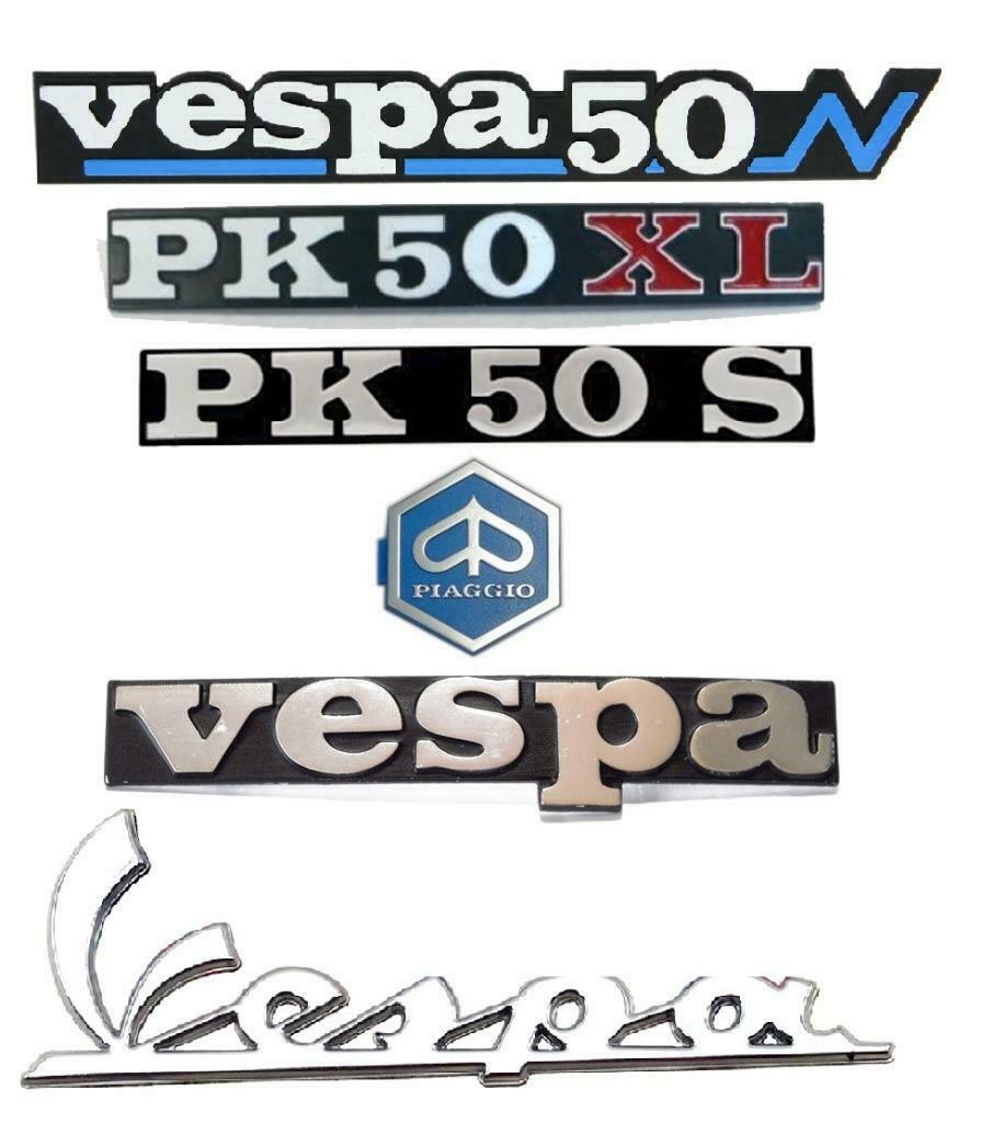 Alle emblemen en logo's voor de Vespa PK50XL en PK 50 S, Ophalen of Verzenden, Nieuw, Frame, Overige merken