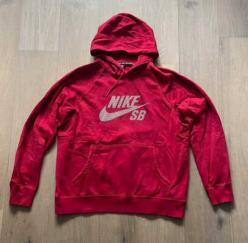Hoodie heren Nike rood maat XL, Ophalen of Verzenden, Zo goed als nieuw, Maat 56/58 (XL), Rood