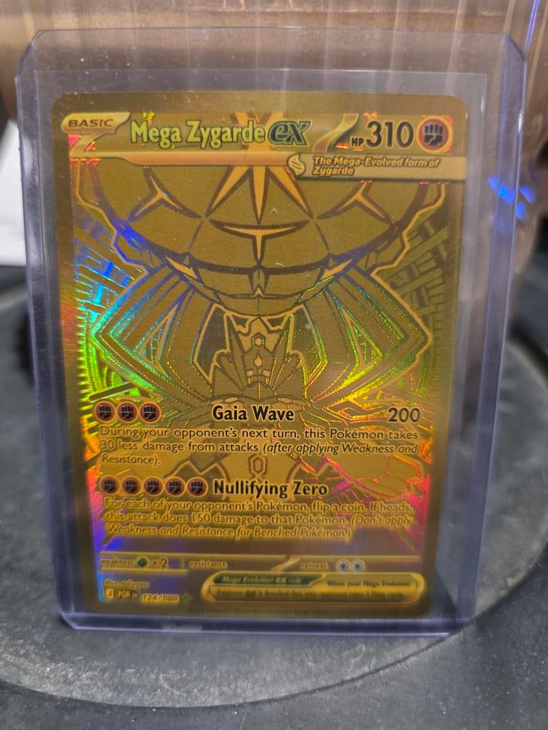 Mega Zygarde EX 124 Pokémon kaart, Ophalen of Verzenden