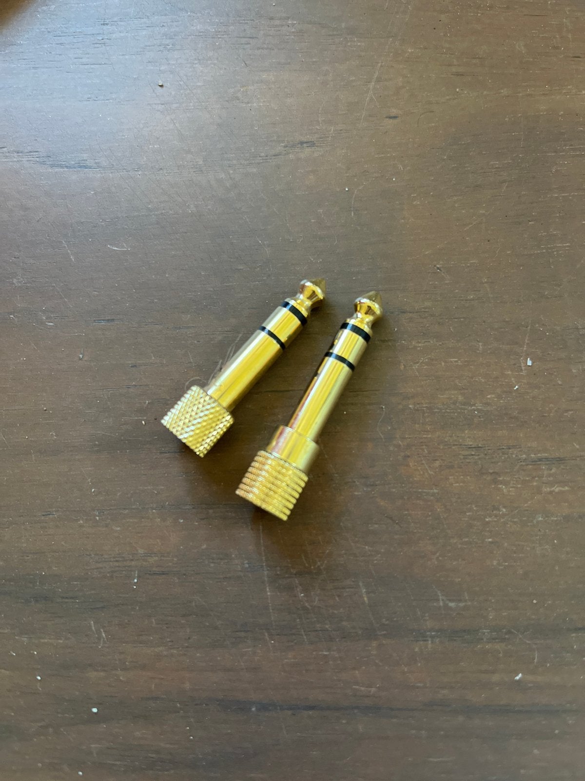 2x Audio Jack Adapter 6.35mm naar 3.5mm, Ophalen of Verzenden, Zo goed als nieuw, Minder dan 2 meter, Overige kabels