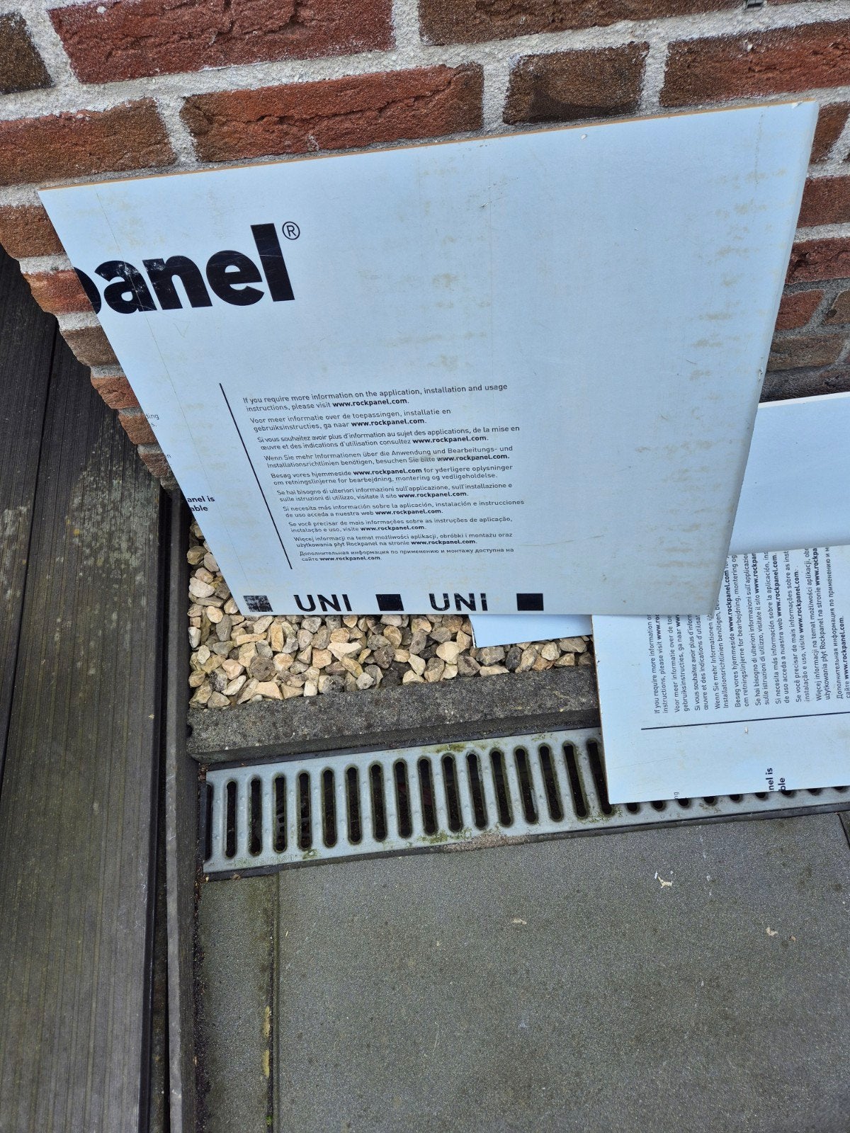 Rockpanel Uni RAL 9010 - 6mm, Doe-het-zelf en Verbouw, Ophalen, Nieuw
