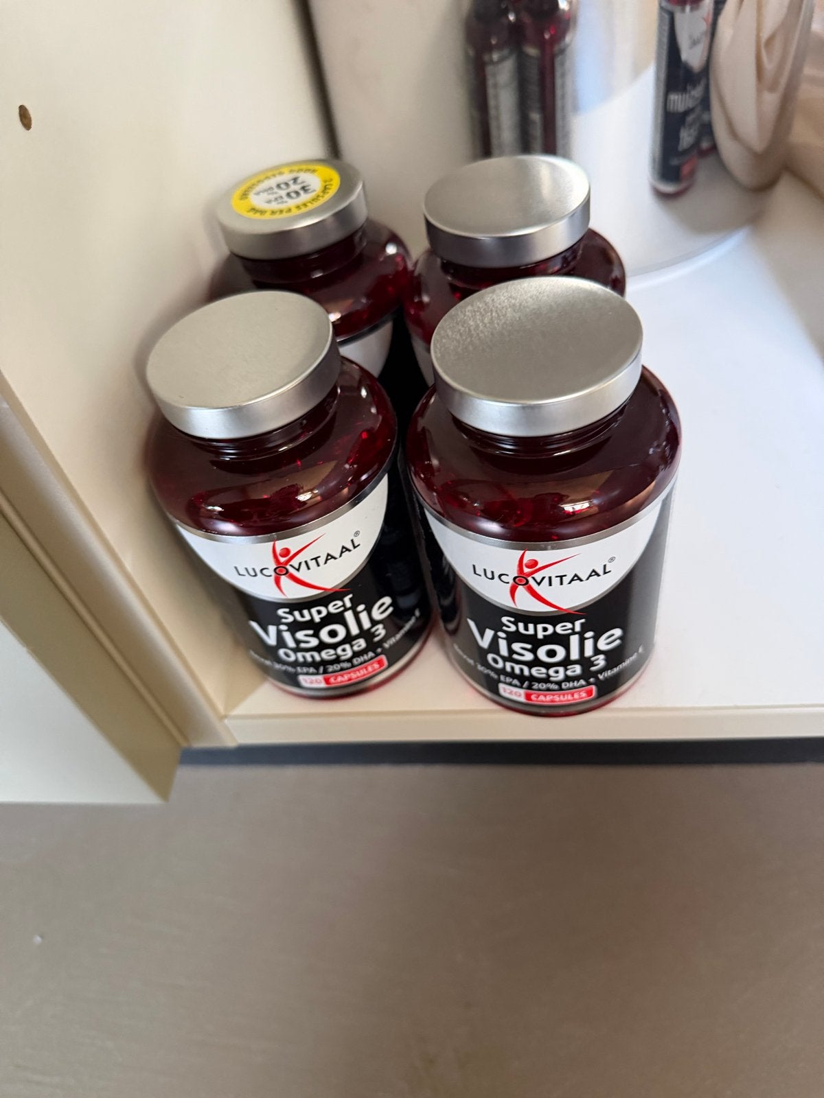 Lucovitaal Super Visolie Omega 3 - 4x120 capsules, Ophalen of Verzenden, Nieuw, Poeder of Drank