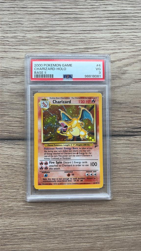 PSA3 Base set 2 charizard, Hobby en Vrije tijd, Verzamelkaartspellen | Pokémon, Ophalen of Verzenden