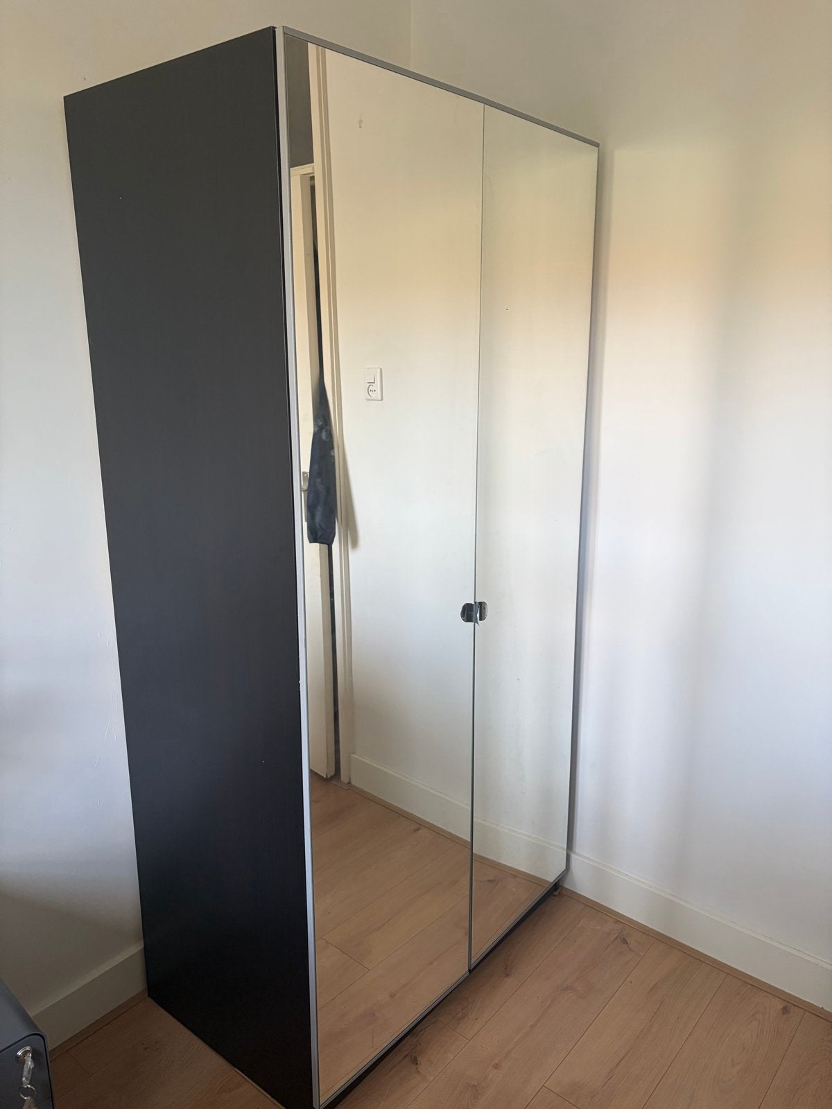 IKEA PAX Kast met spiegeldeuren, Ophalen, Gebruikt, 100 tot 150 cm, 200 cm of meer