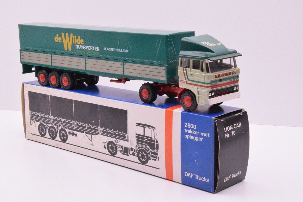 DAF 2800 '' de Wilde transport Monster  ''  Lion car, Ophalen of Verzenden, Zo goed als nieuw, Bus of Vrachtwagen, Lion Toys