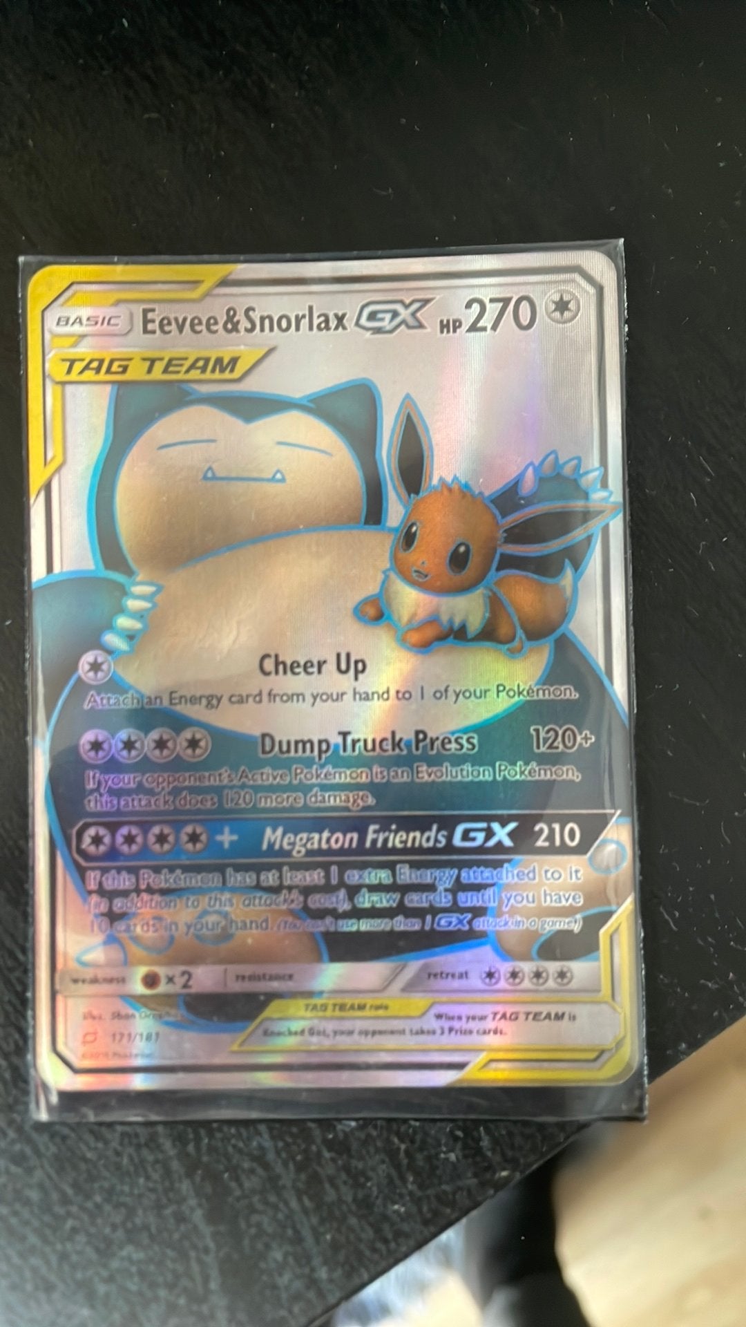 Eevee & snorlax gx.    171/181, Ophalen of Verzenden, Zo goed als nieuw