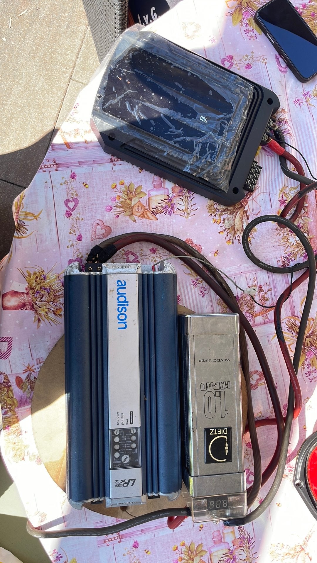 Audison LRX 500 2, JBL GX-A604, dietz 1.0 24 vdc surge, Ophalen of Verzenden, Gebruikt
