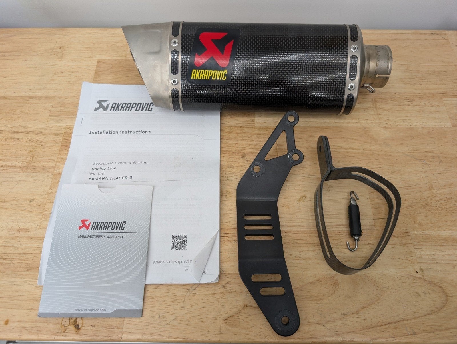 Akrapovic demper voor Yamaha Tracer 9, Ophalen of Verzenden, Gebruikt
