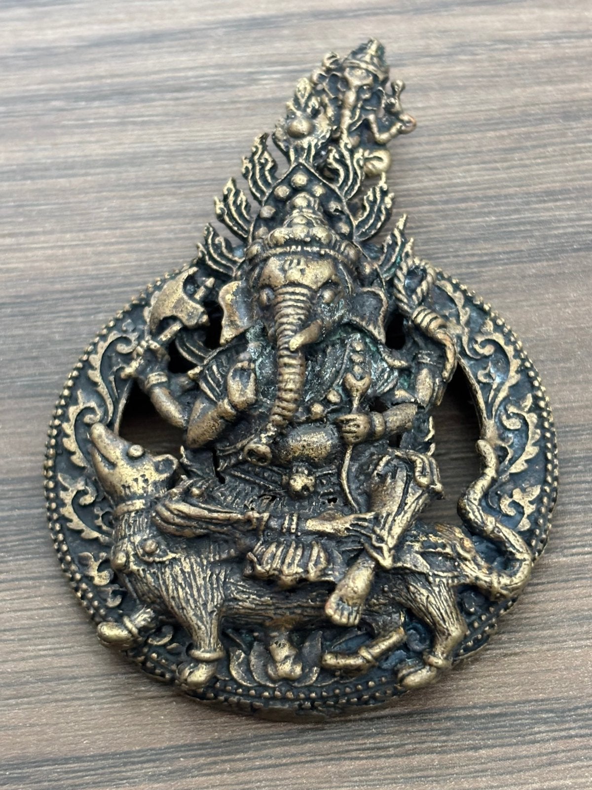 Mooie Ganesha-hanger, hindoeïstisch amulet of talisman, Ophalen of Verzenden, Zo goed als nieuw, Overige materialen