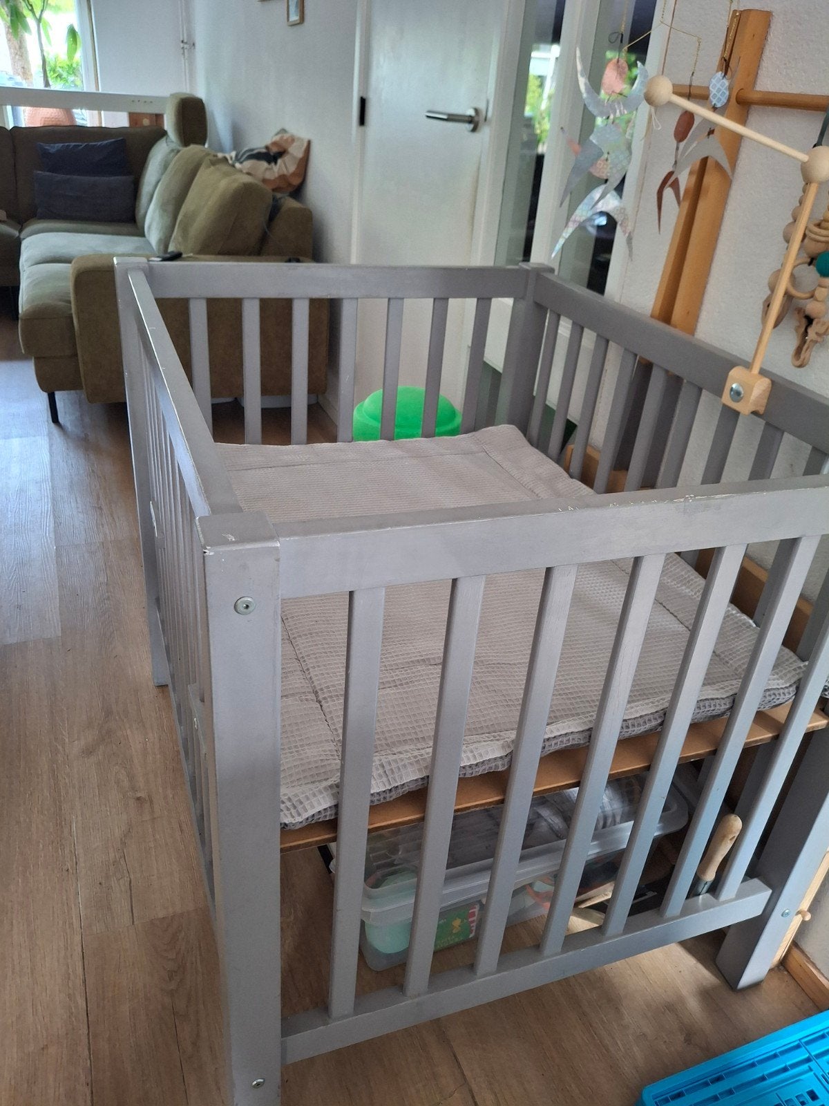 Grijze box, Ophalen, Gebruikt, Boxkleed