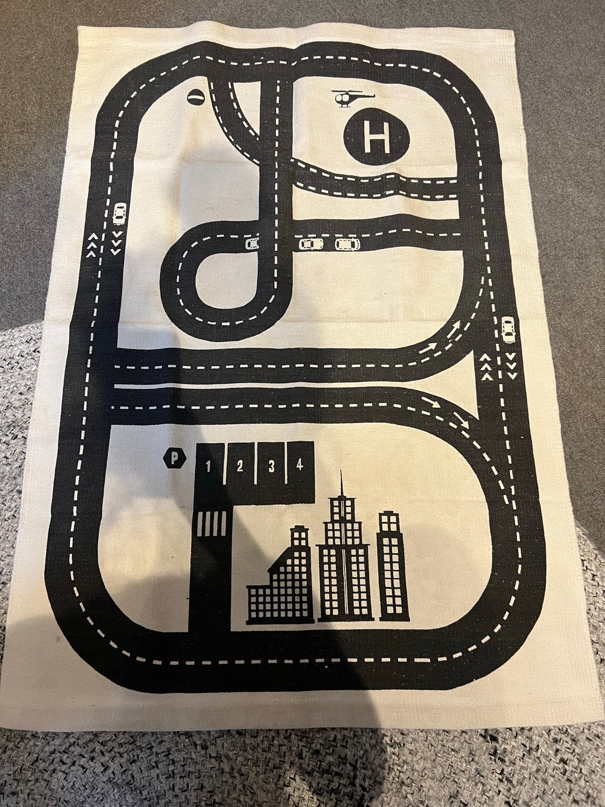 H&M Speelkleed Auto Weg Patroon 90x130cm, Ophalen, Gebruikt