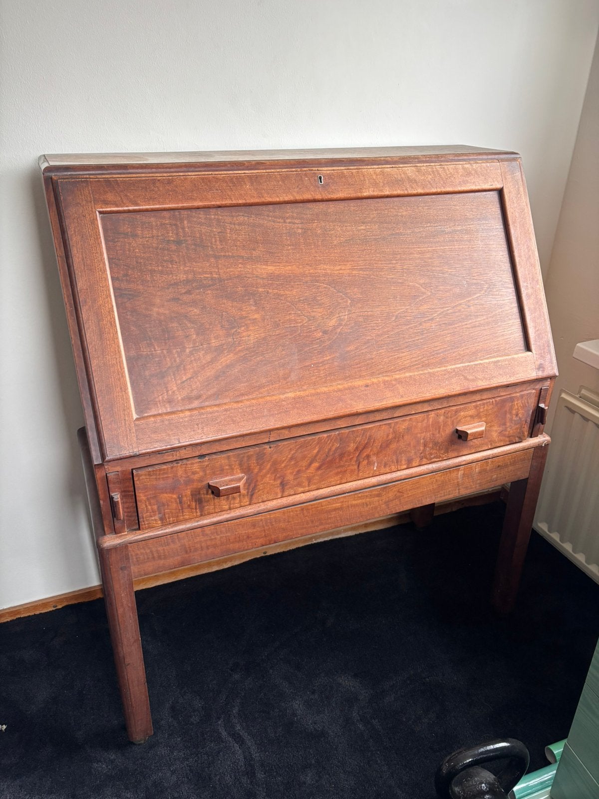 Antieke houten secretaire / schrijftafel – sfeervol en uniek, Ophalen, Zo goed als nieuw