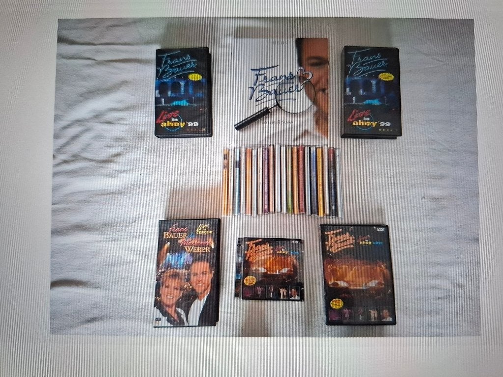 'Frans Bauer met dvd, cd , Boek en video's Alles Origineel, Ophalen of Verzenden, Zo goed als nieuw, Cd of Plaat
