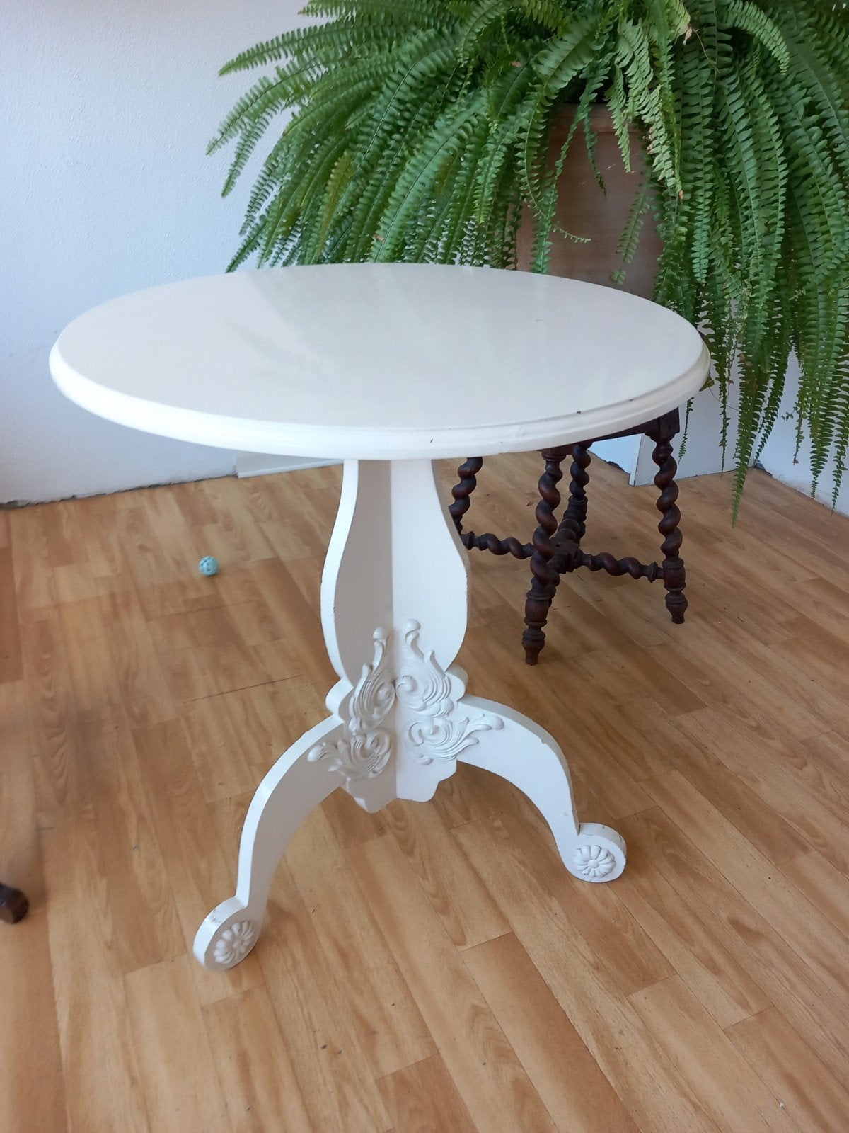 Art deco tafeltje, Ophalen