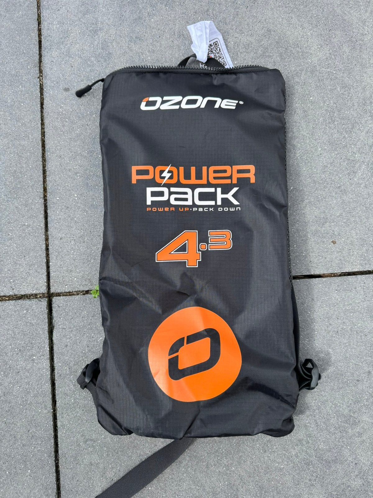 Ozone power pack 4.3m zgan, Ophalen of Verzenden, Zo goed als nieuw, Wingsurf-wing