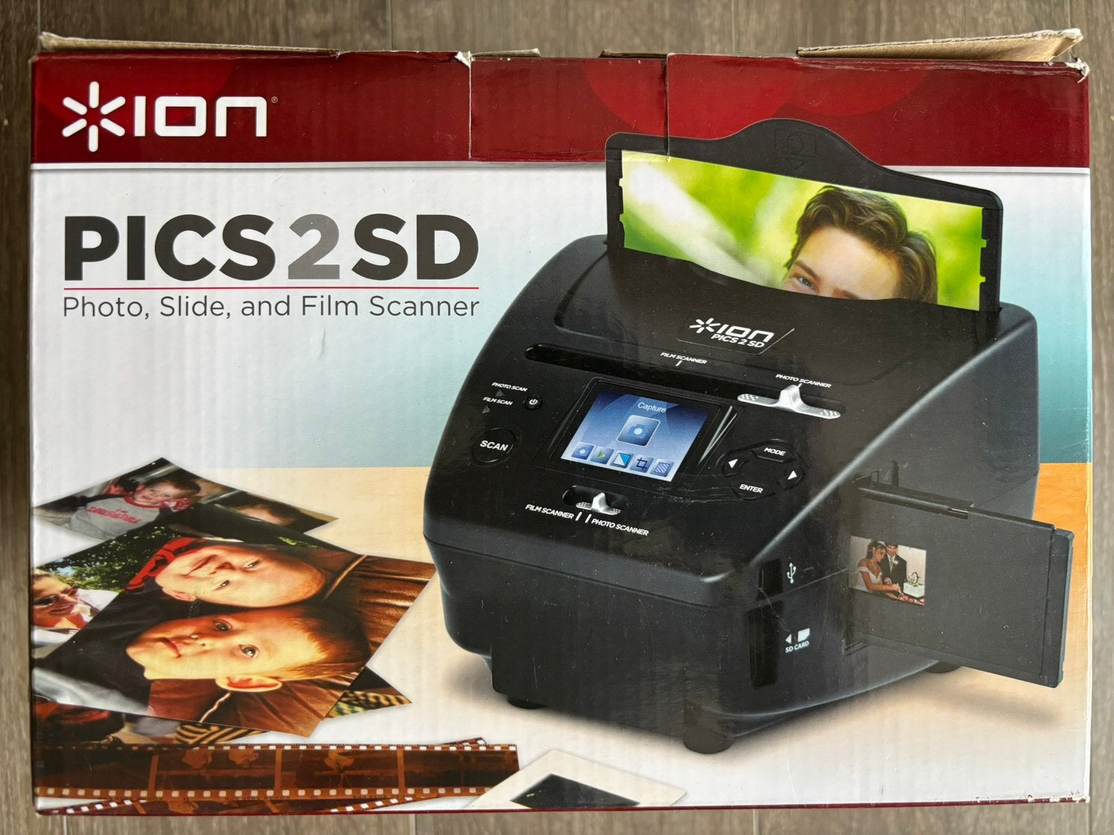 ION Pics2SD diascanner / filmscanner, Computers en Software, Ophalen of Verzenden, Zo goed als nieuw, Fotoscanner