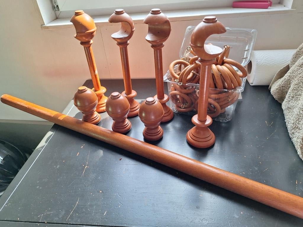 Gordijn roede  met ringen.lengte 140, Ophalen, Overige