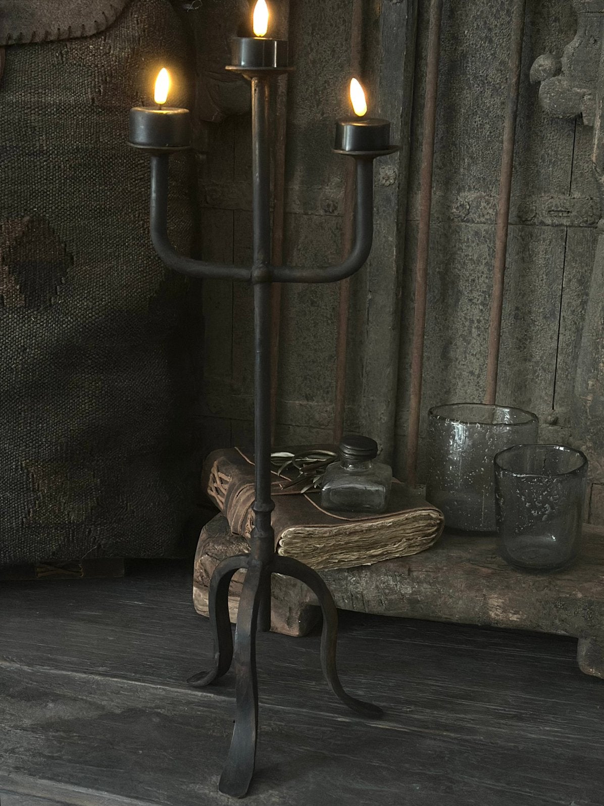 Metalen Kandelaar waxinelichtjes, Huis en Inrichting, Ophalen of Verzenden, Nieuw, Metaal