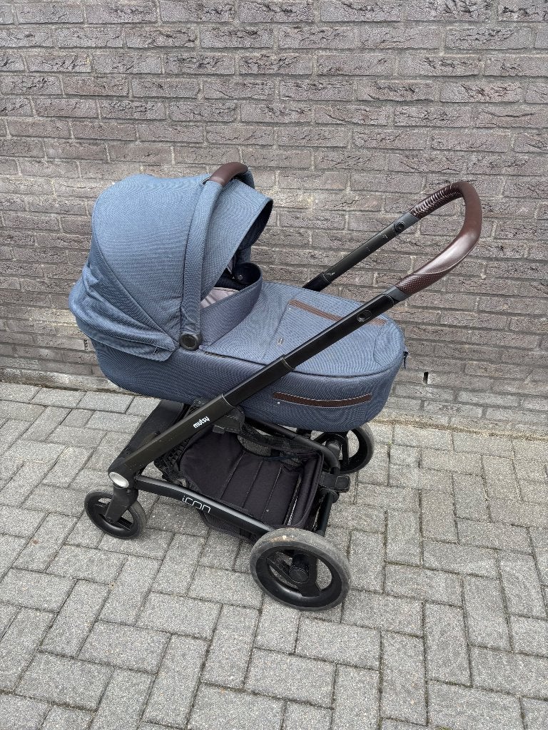 Kinderwagen Mutsy Icon Legend Black Frame, kleur Deep Water, Kinderen en Baby's, Kinderwagens en Combinaties, Gebruikt, Mutsy