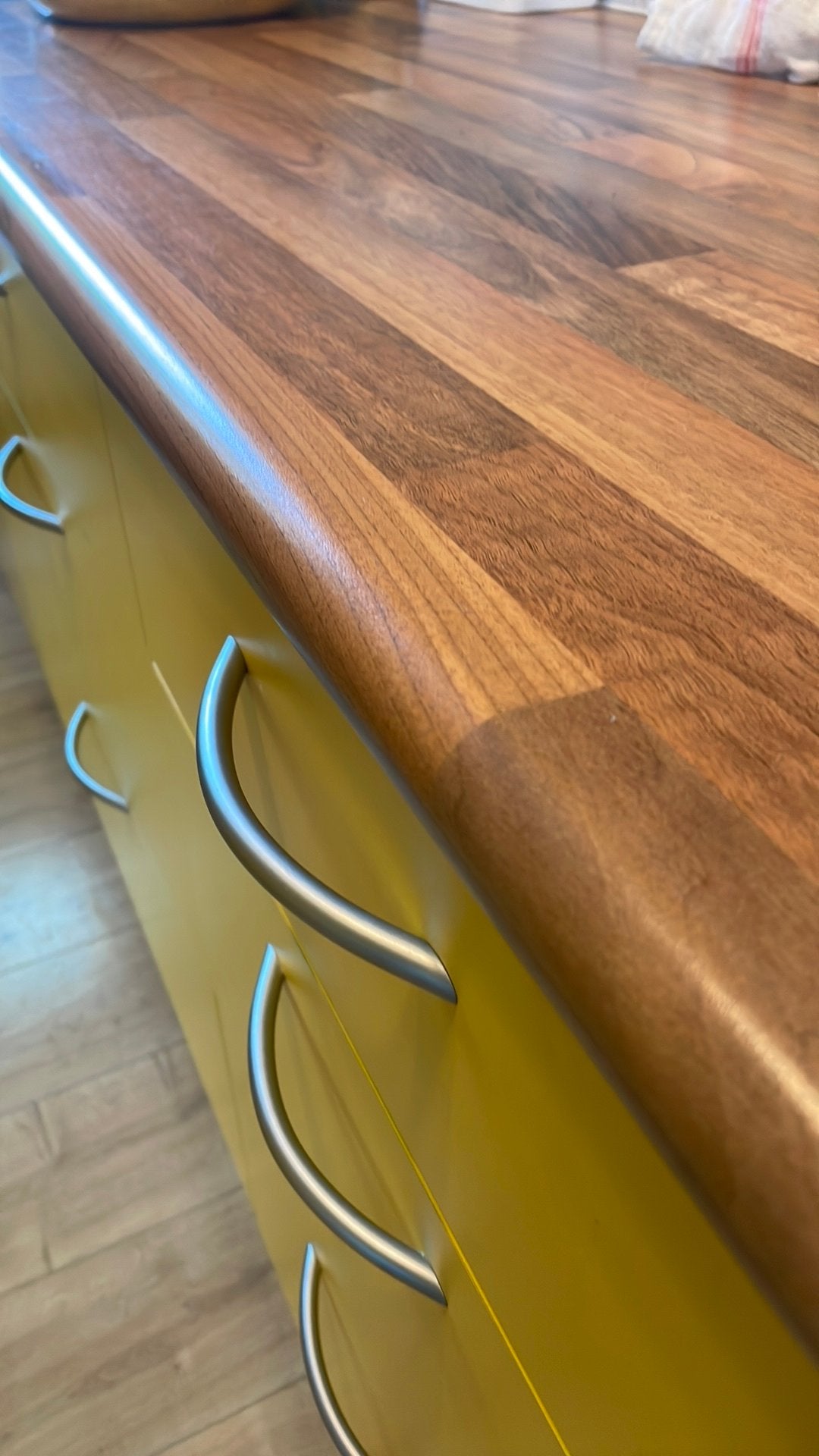 Bruynzeel keuken met soft close lades in vrolijke kleur, Ophalen, Gebruikt, Geel, Enkelwandige keuken