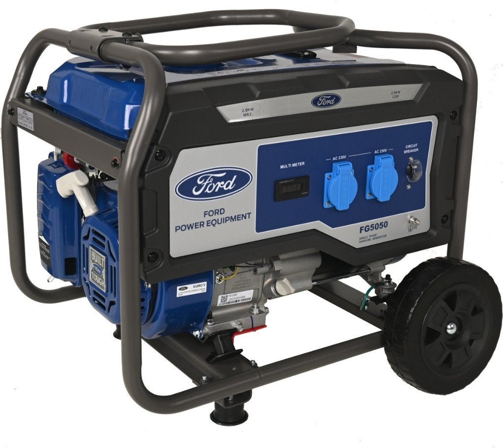 NIEUWE! Ford FG5050 benzine aggregaat stroomgenerator, Doe-het-zelf en Verbouw, Aggregaten, Ophalen, Elektrisch startend, Benzine