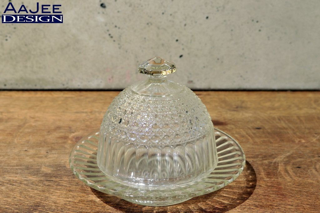 Botervloot – Imperial Glass – 1930 /1950 – Iriserend kristal, Gebruikt, Overige typen, Ophalen of Verzenden, Glas