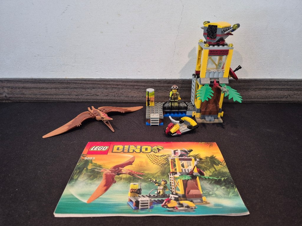 Lego Dino 5883 Tower Takedown, Gebruikt, Overige thema's, Lego, Ophalen of Verzenden