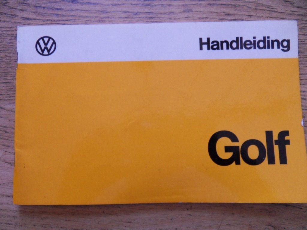 Origineel handleiding Golf 1, Auto diversen, Handleidingen en Instructieboekjes, Ophalen of Verzenden