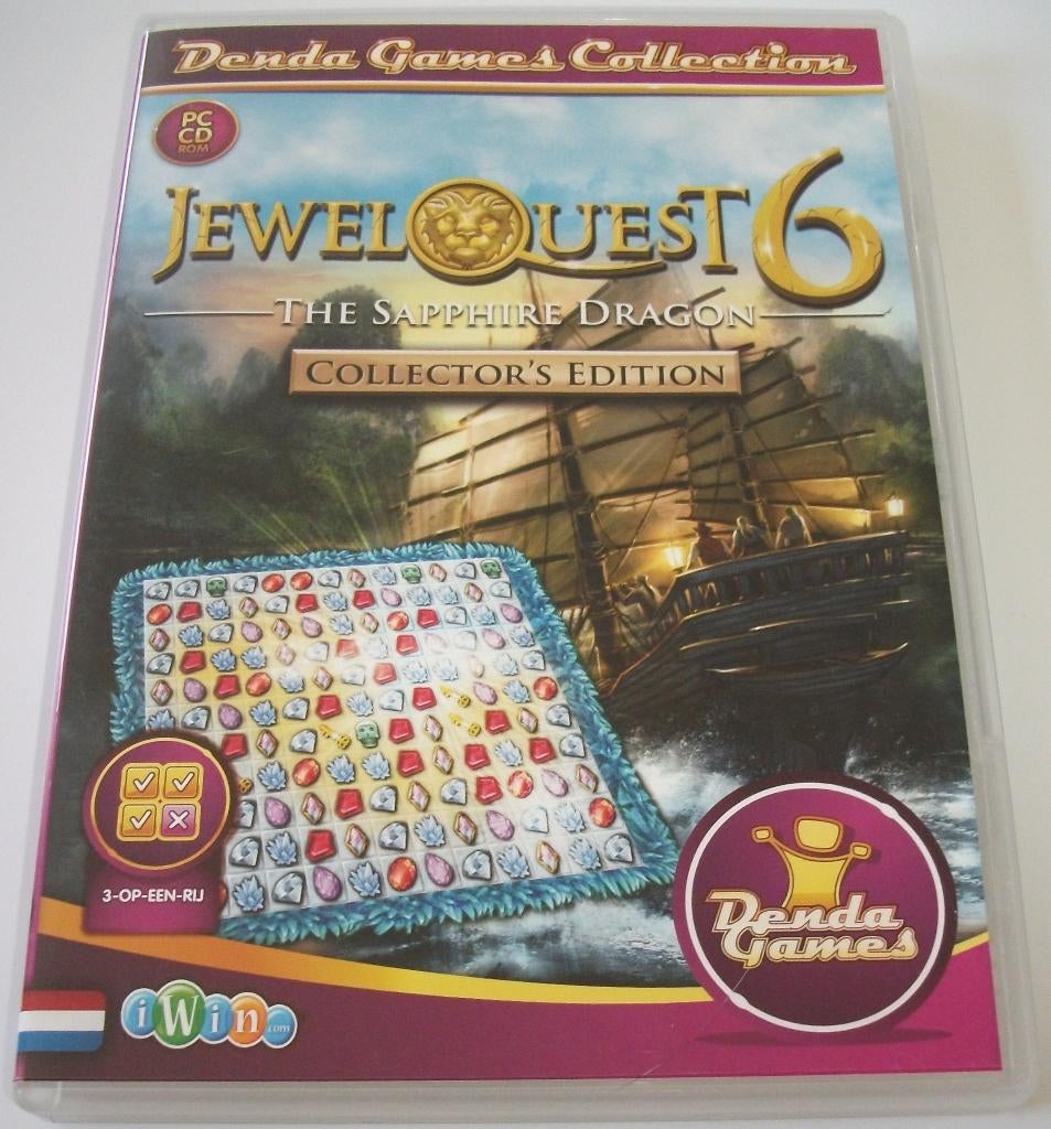 PC Game *** JEWEL QUEST 6 *** The Sapphire Dragon, Puzzel en Educatief, 1 speler, Ophalen of Verzenden, Zo goed als nieuw
