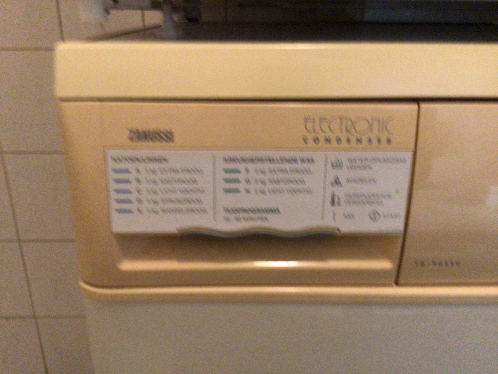 Zanussi Condensdroger - Betrouwbaar en Efficiënt, Witgoed en Apparatuur, Wasdrogers, Ophalen, 6 tot 8 kg, Gebruikt, Voorlader