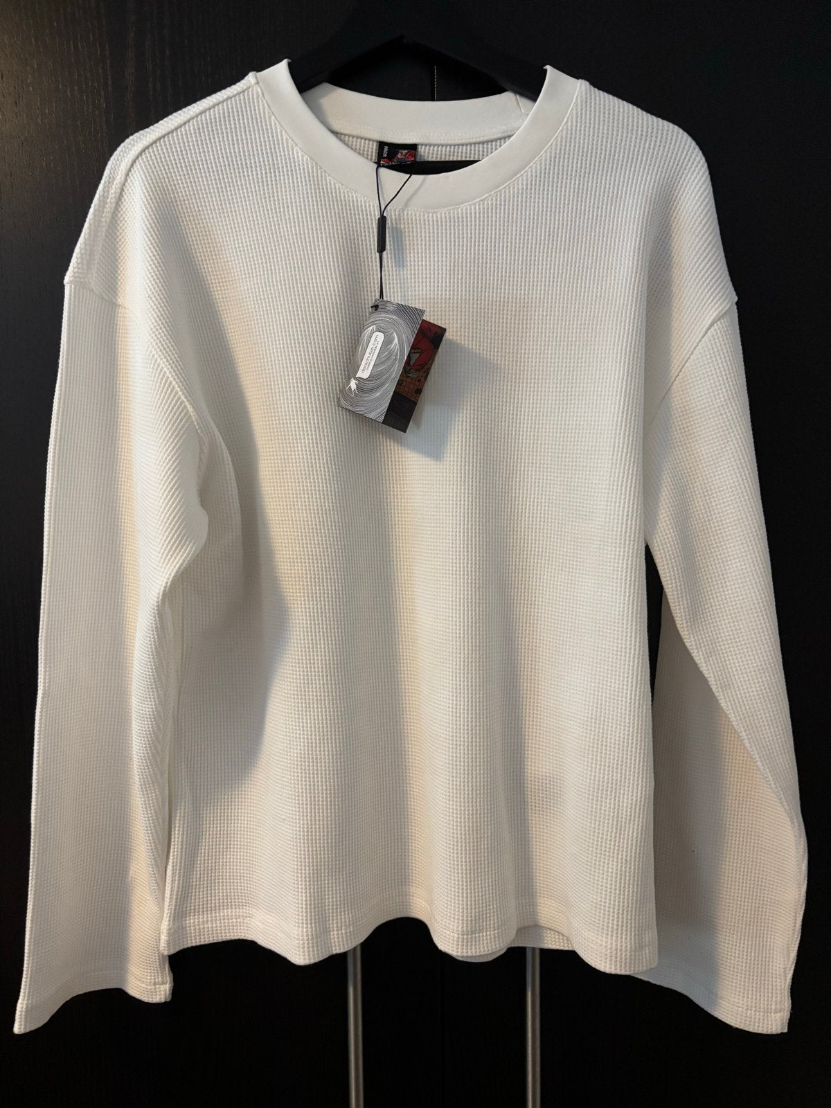 Derschutze Wafel shirt met kersenbloesem borduursel maat S, Ophalen of Verzenden, Nieuw, Maat 46 (S) of kleiner, Wit