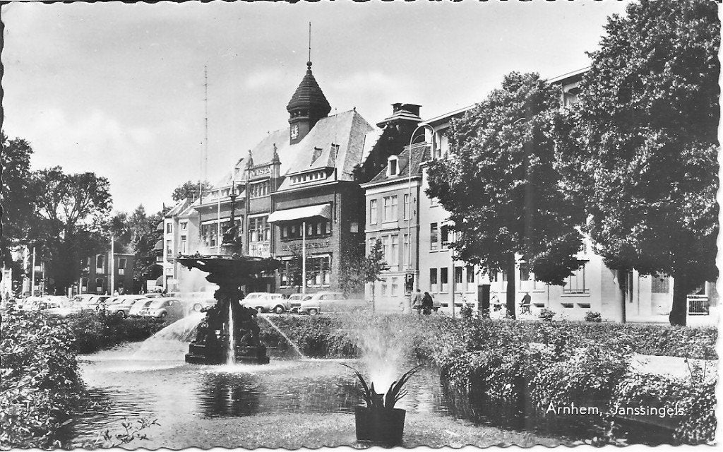 Ansichtkaart Arnhem, Janssingels - Gelopen (1961), Ophalen of Verzenden, 1960 tot 1980, Gelopen, Gelderland